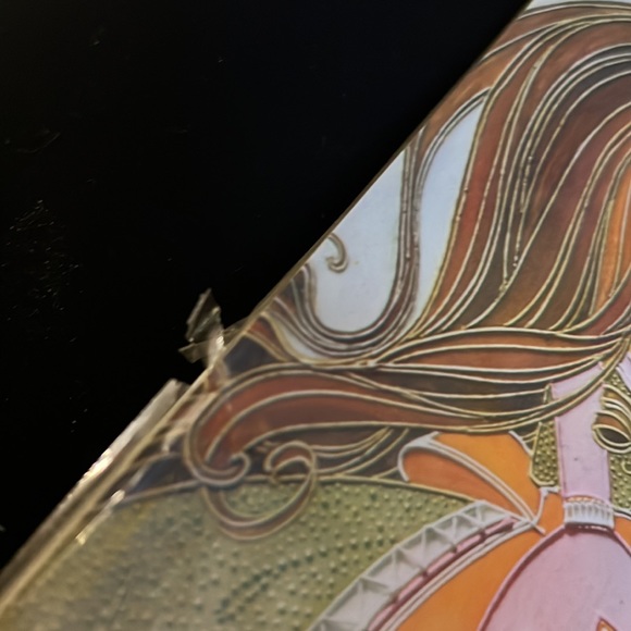 Rare Fashionabelles Wooden Wall Hanging Plaque - Groovy Big Eye Girl Art 1973 - Picture 9 of 11